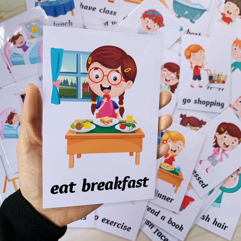 Sight Word Game - 34pcs English Early Learning Flash Cards