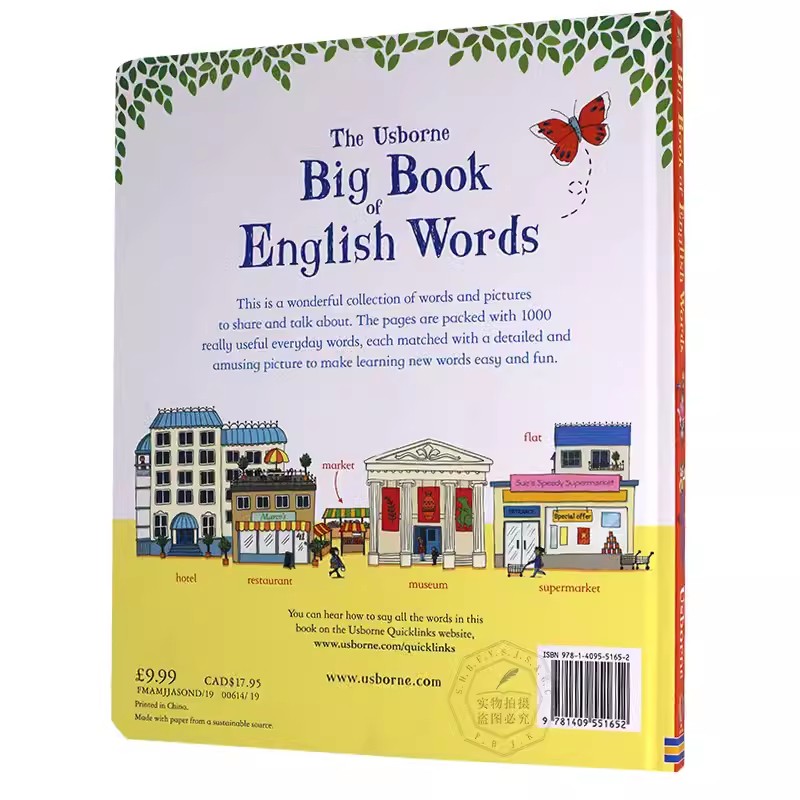 The Big Book Of English Words  - Kids Education Words review and price