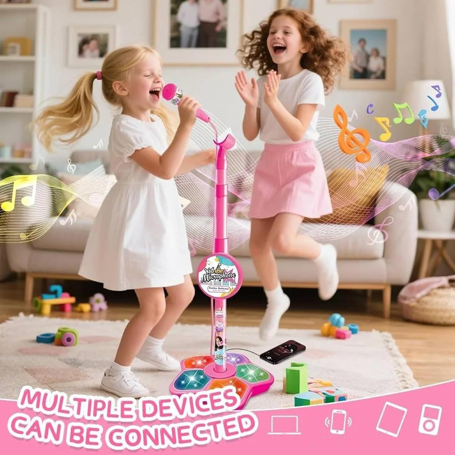 Kids Microphone Stand Toy Port - Kids Education Phone review and price
