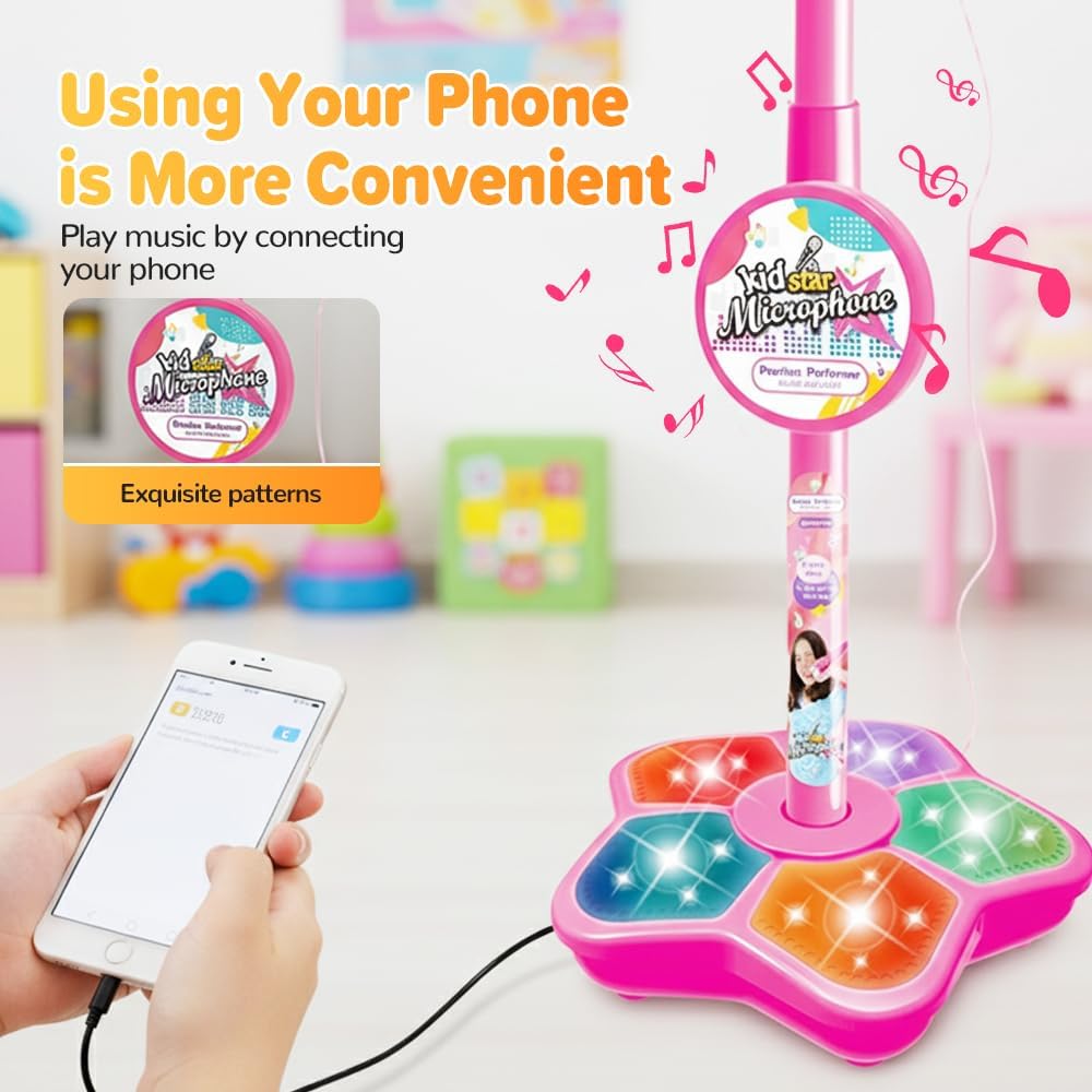 Kids Microphone Stand Toy Port - Kids Education Phone review and price