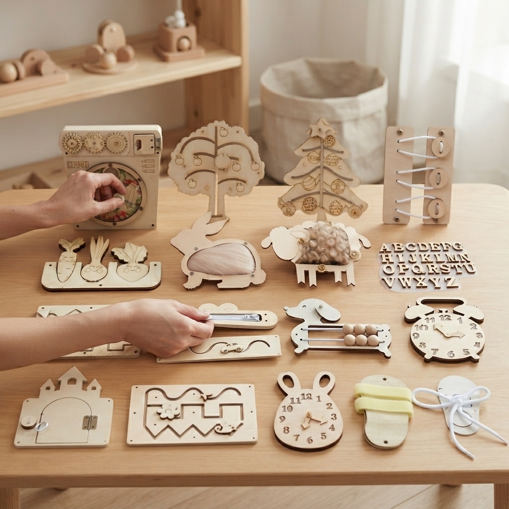 Hot Busy Board Montessori Wood - Kids Education Usa review and price