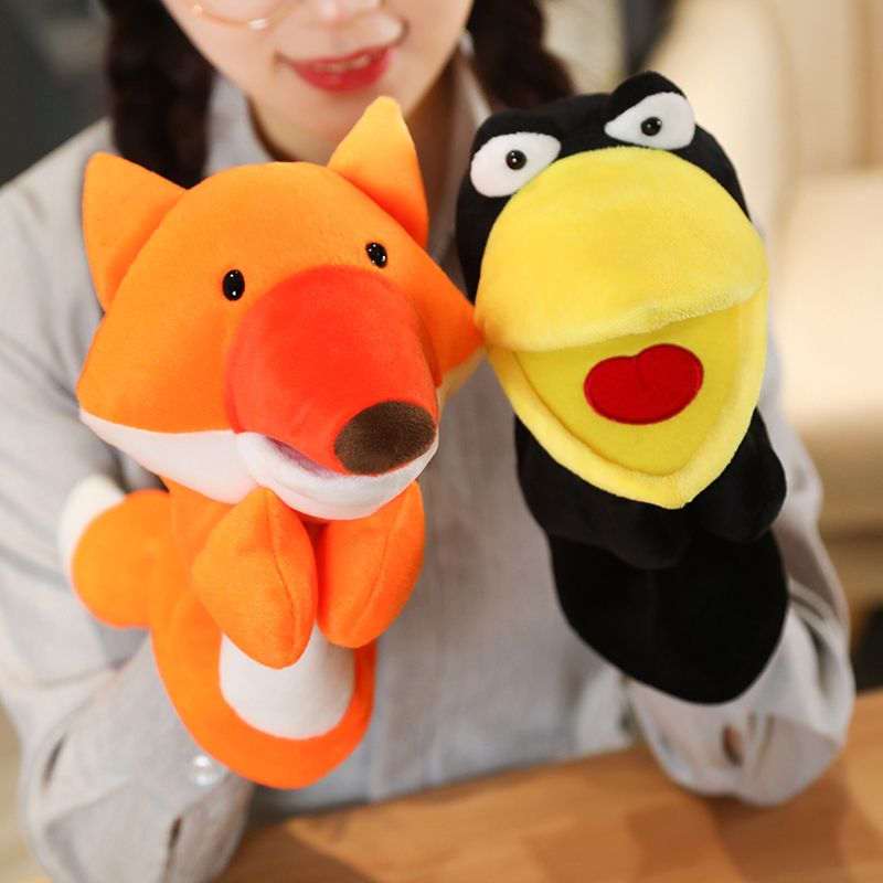 25cm Fox Crow Baby Hand Puppet - Kids Education Story review and price