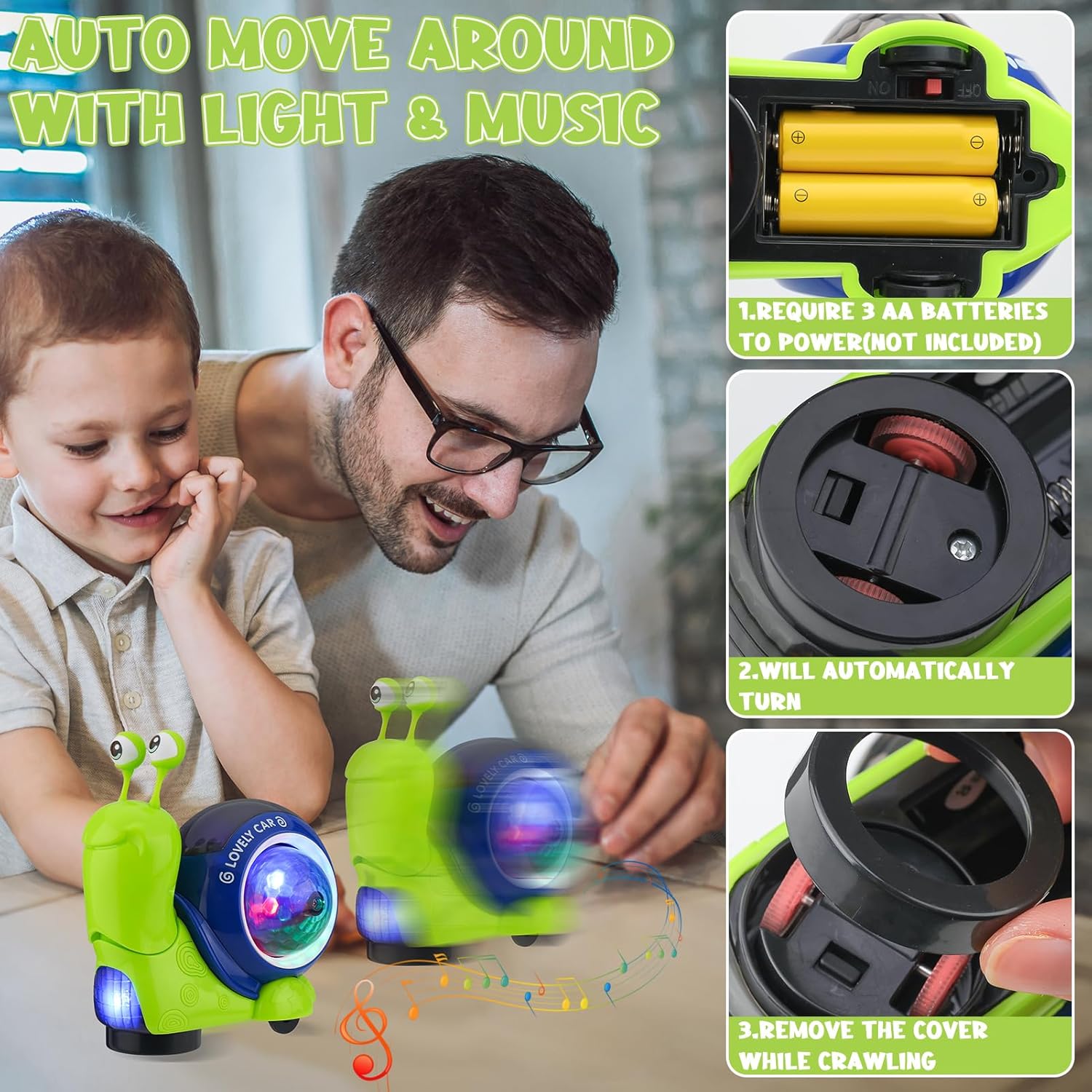 Crawling Snail Baby Toy Walkin - Kids Education Phone review and price