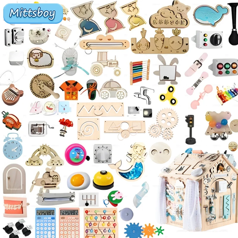 Montessori Busy Board DIY Wood - Kids Education Usa review and price
