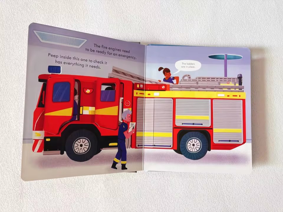 Usborne Peep Inside How A Fire - Kids Education Picture review and price