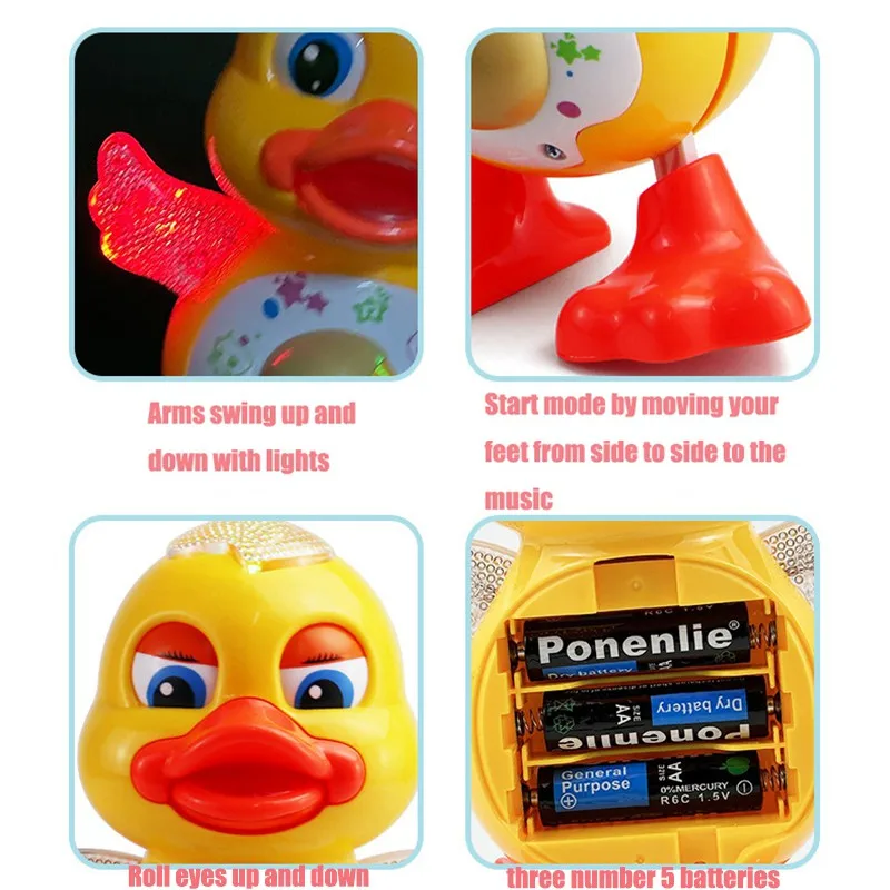 Electric Dancing Duck Toy Inte - Kids Education Yes review and price