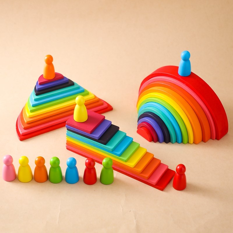 Montessori Wooden Block Toys B - Kids Education Yes review and price