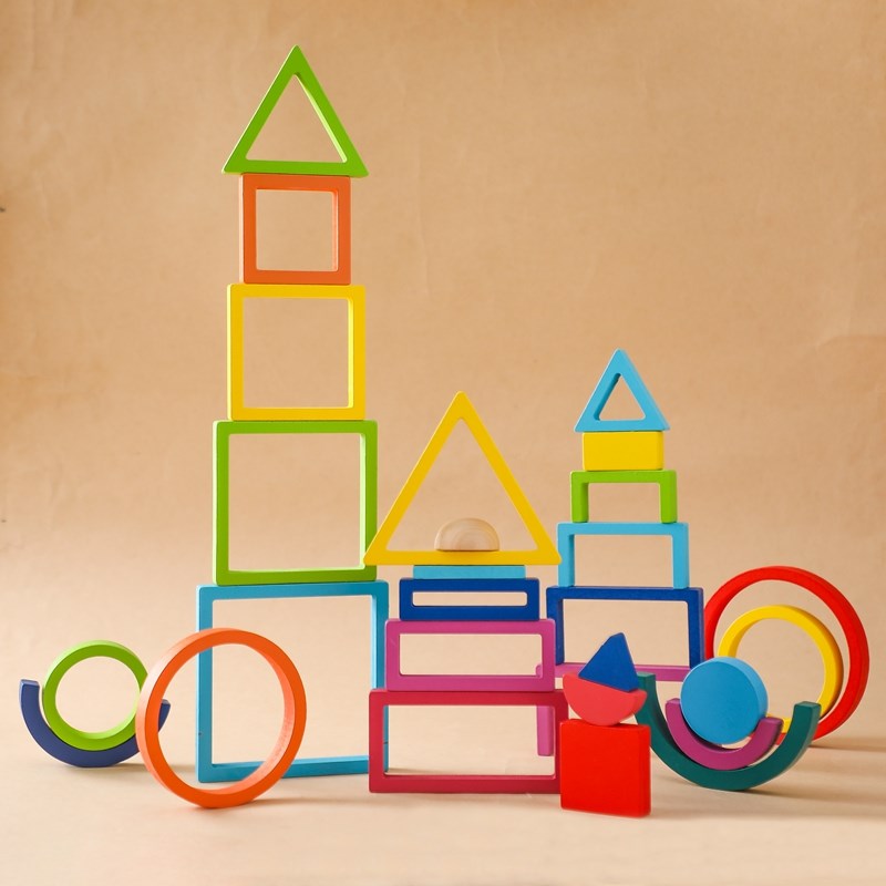 Montessori Wooden Block Toys B - Kids Education Yes review and price