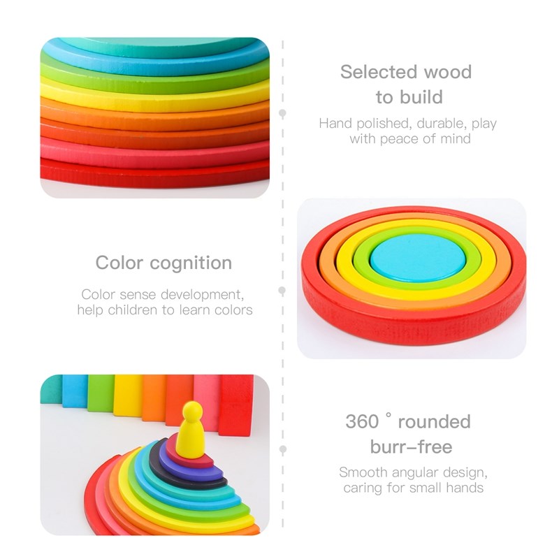 Montessori Wooden Block Toys B - Kids Education Yes review and price