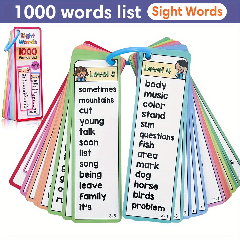 1000 Sight Words Flash Cards f - Kids Education Words review and price