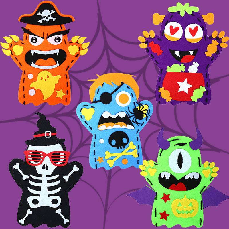 2Pcs Halloween Hand Puppet DIY - Kids Education Usa review and price