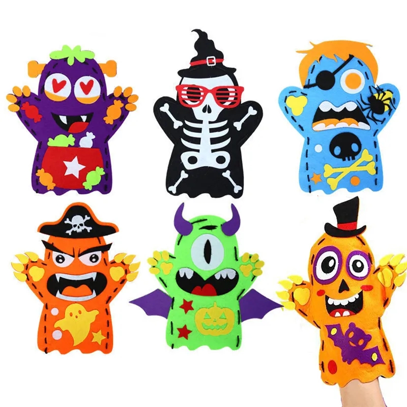 2Pcs Halloween Hand Puppet DIY - Kids Education Usa review and price