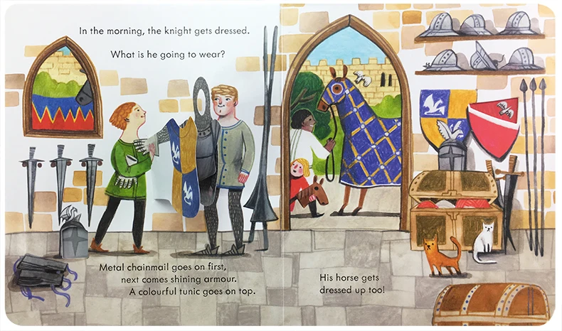 Usborne Peep Inside The Castle - Kids Education Picture review and price