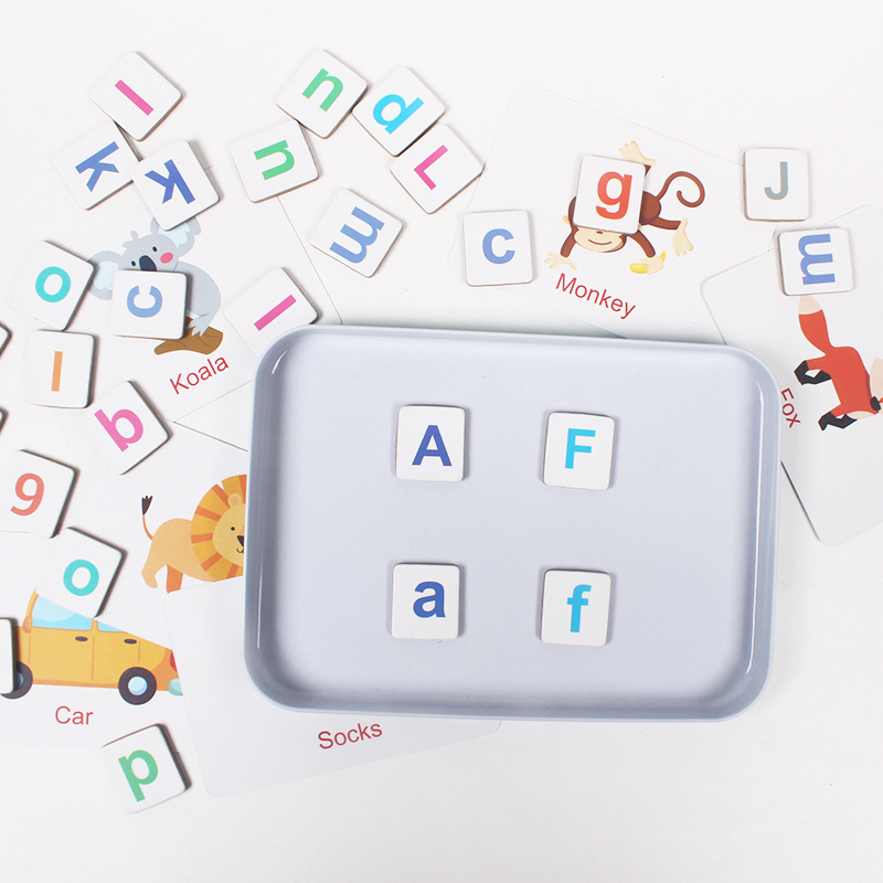 Wooden Puzzle Flash Cards Game - Kids Education Words review and price