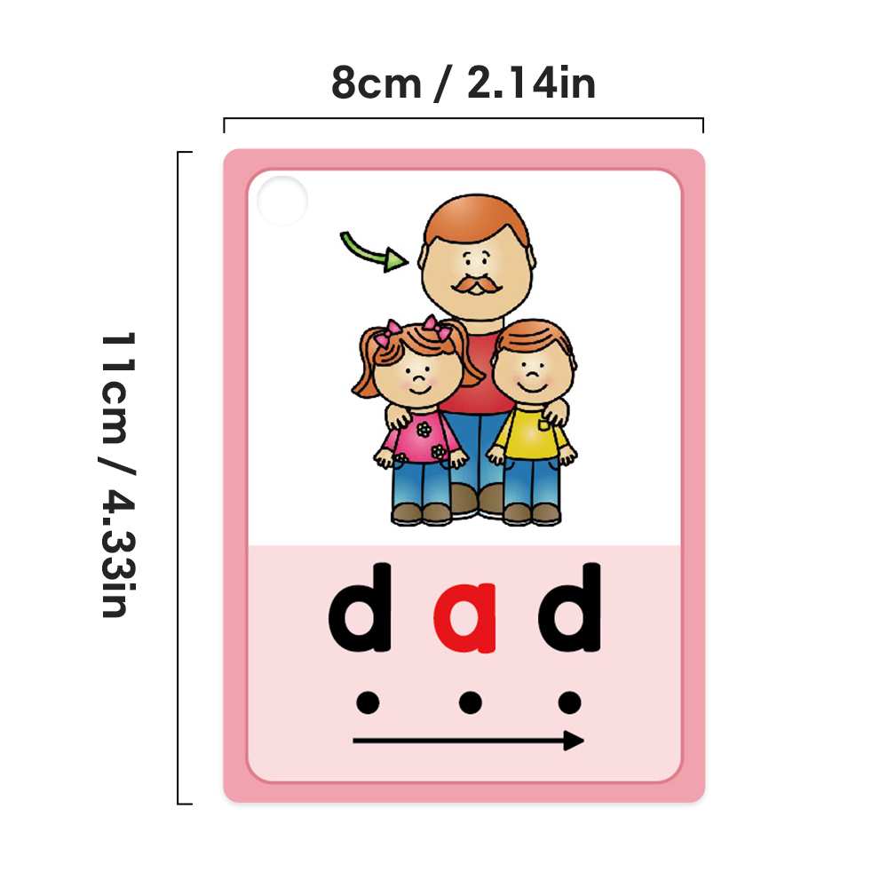 Kids CVC Words Learning Cards  - Kids Education Words review and price