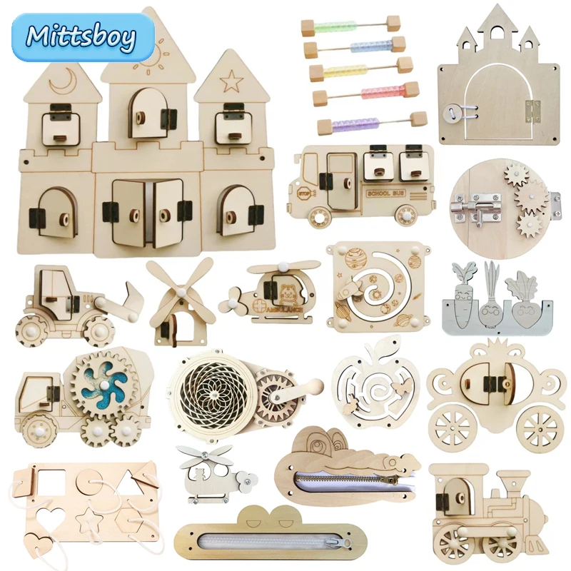 Montessori Busy Board DIY Wood - Kids Education Usa review and price