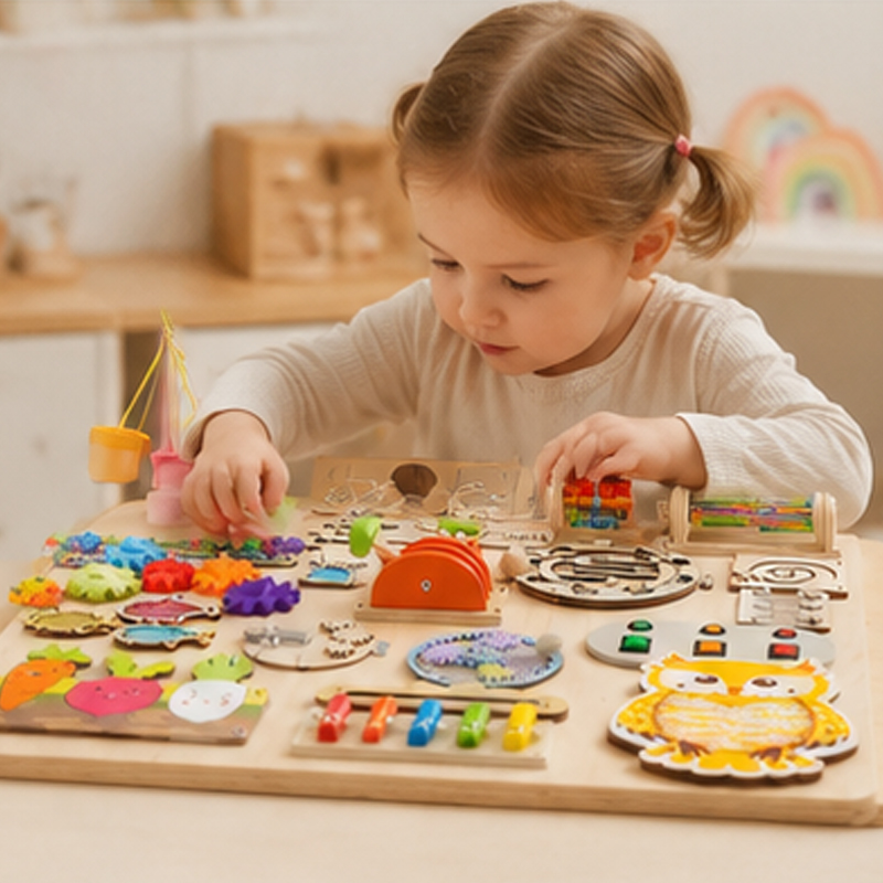 Premium Montessori Busy Board  - Kids Education Usa review and price